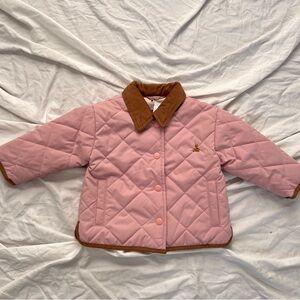 NWT Baby & Toddler Recycled Pink Quilted Field Jacket // size 6-12 M